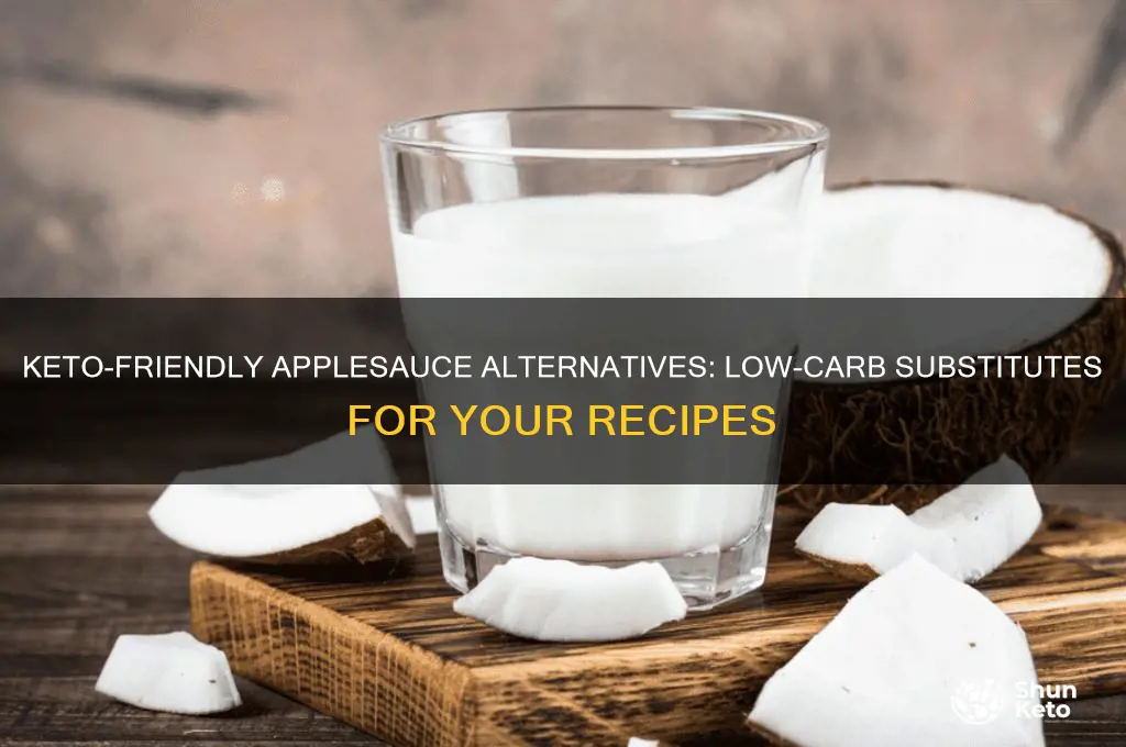 what can i substitute for unsweetened applesauce for keto