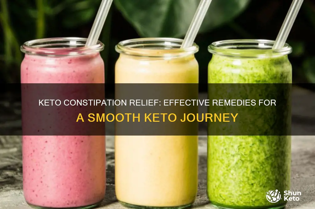 what can i take for constipation on keto