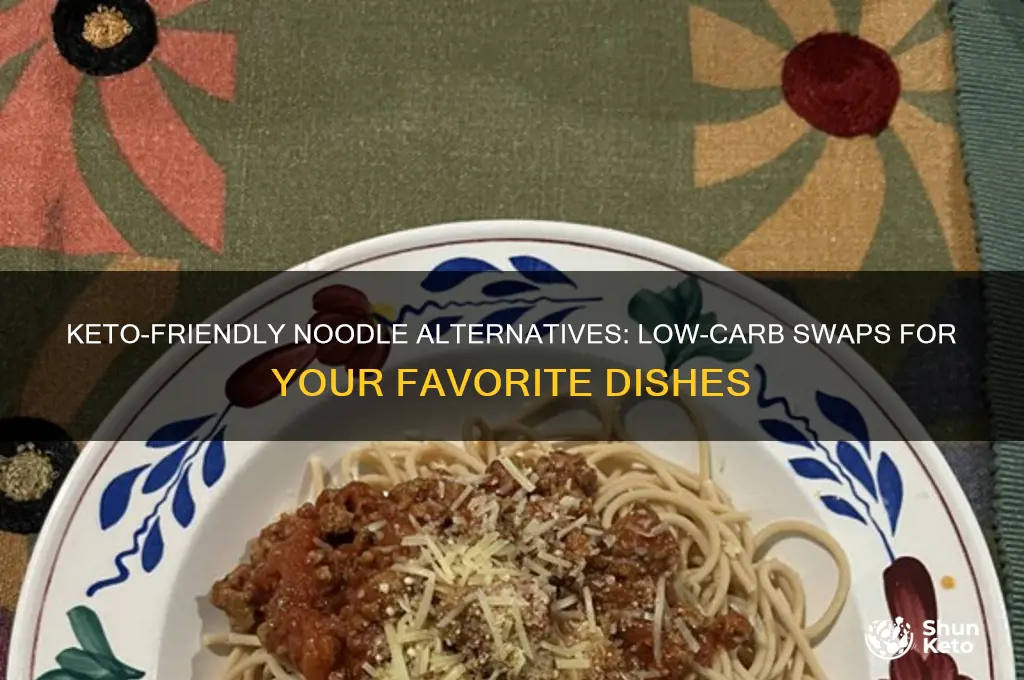 what can i use instead of noodles on keto