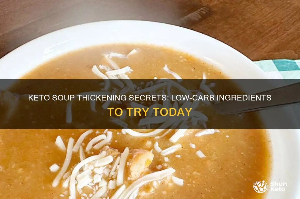 what can i use to thicken a keto soup