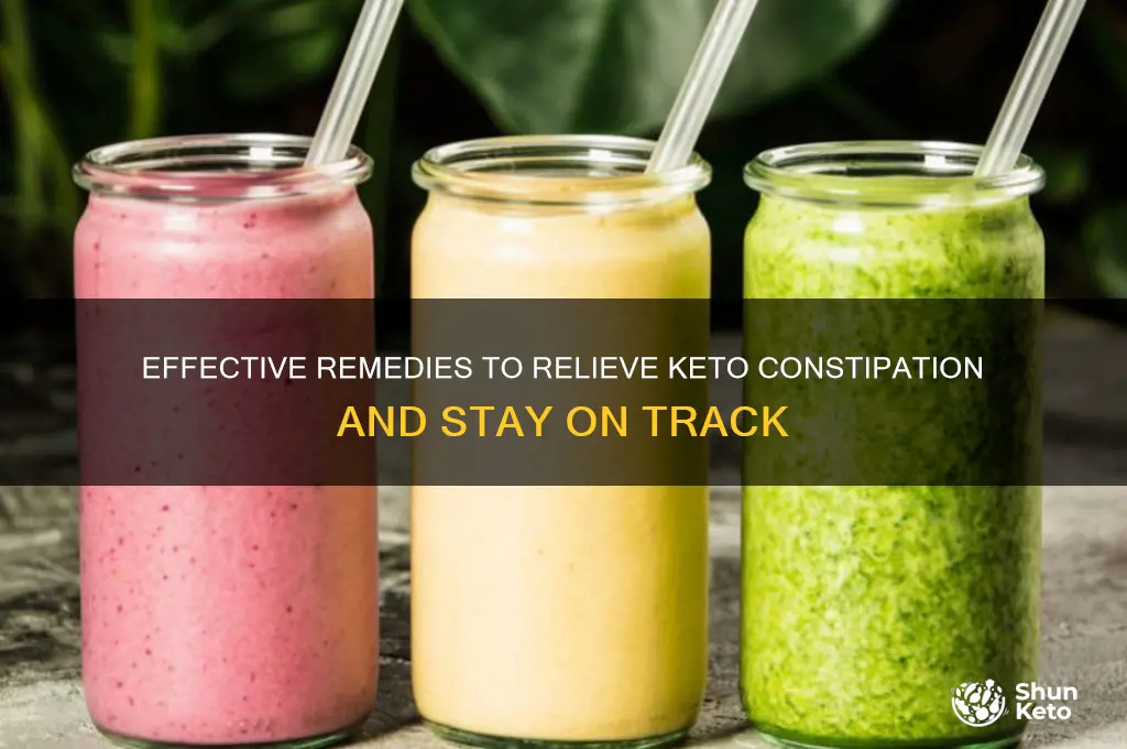 what can you do for keto constipation