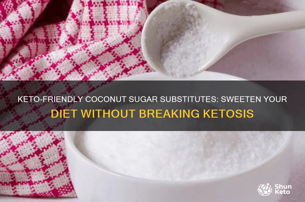 what can you substitute for coconut sugar keto