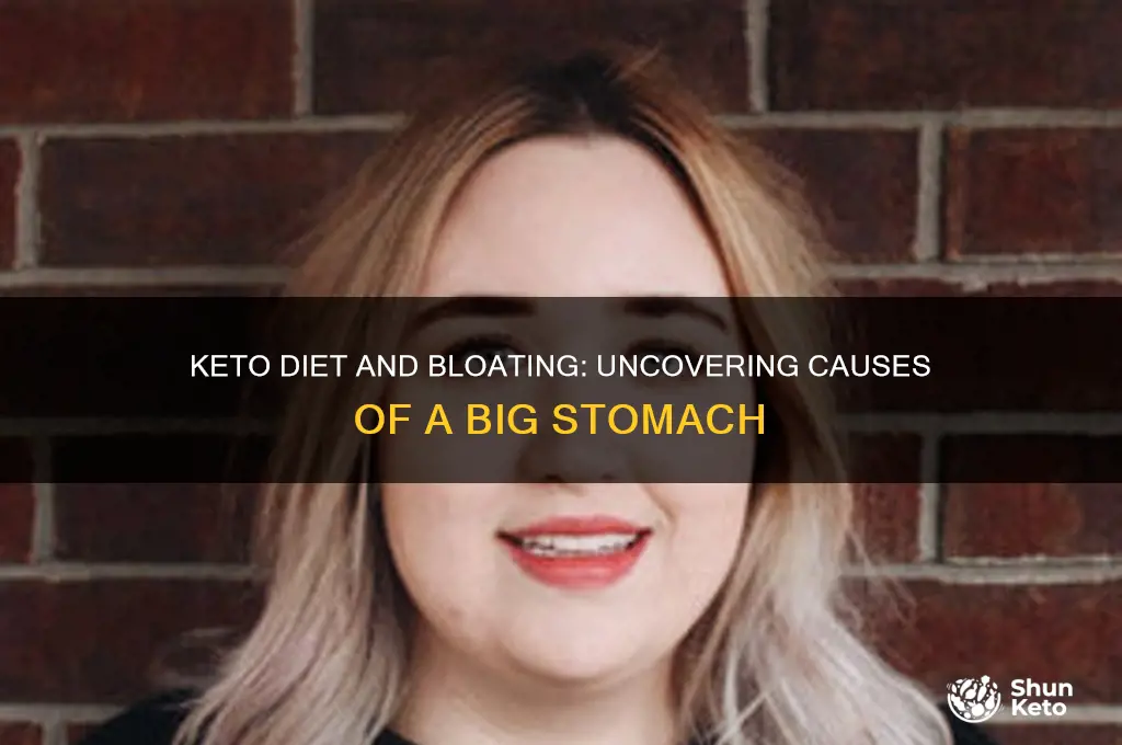 what causes a big stomach with keto diet