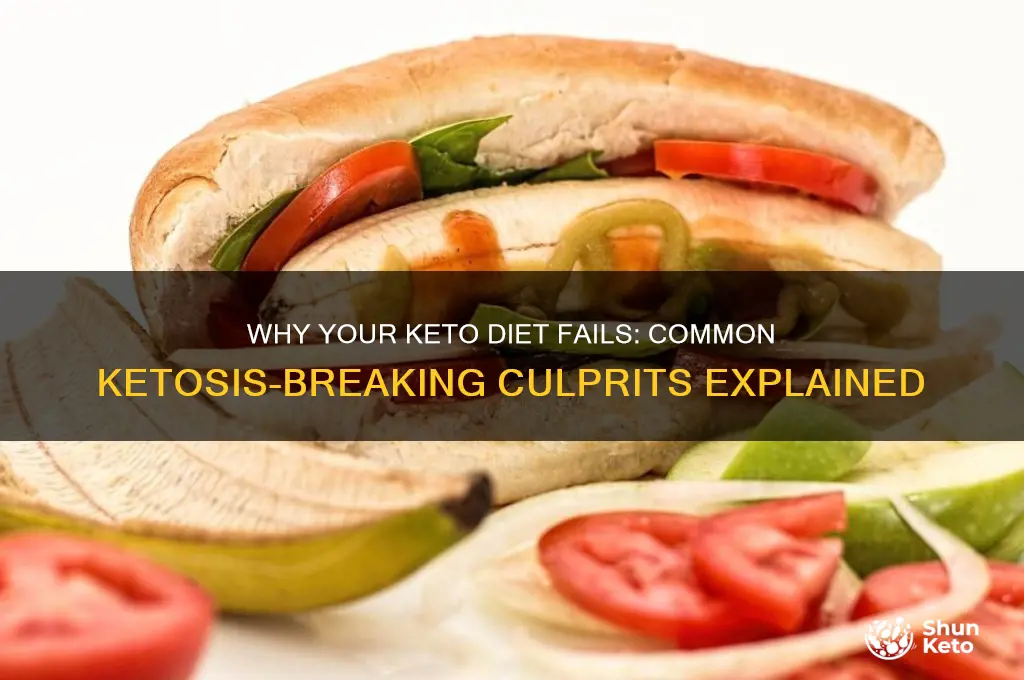 what causes a keto diet to jump out of ketosos