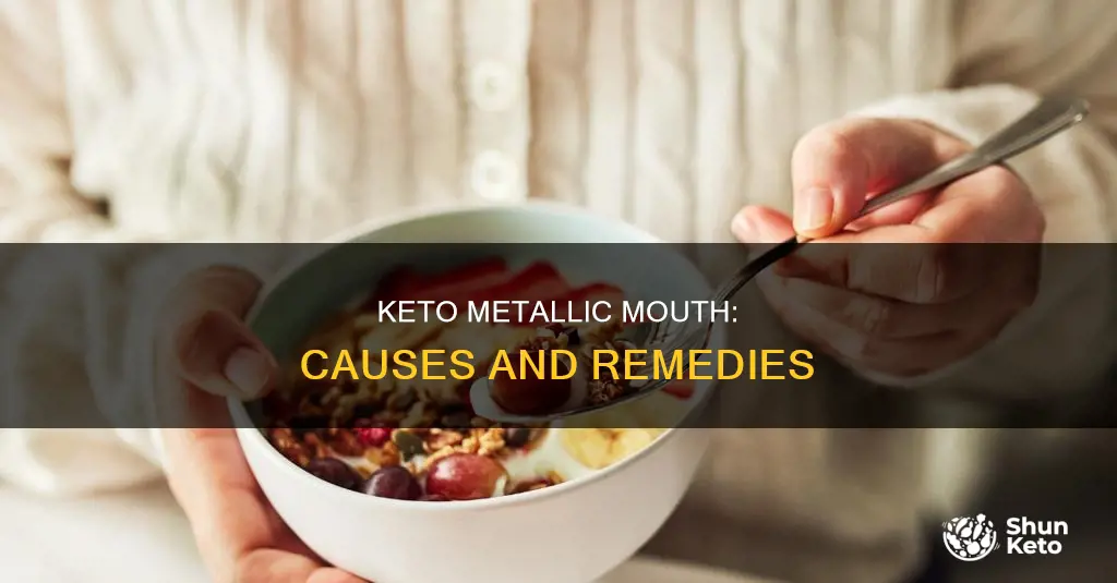 what causes a metallic taste in the mouth with keto