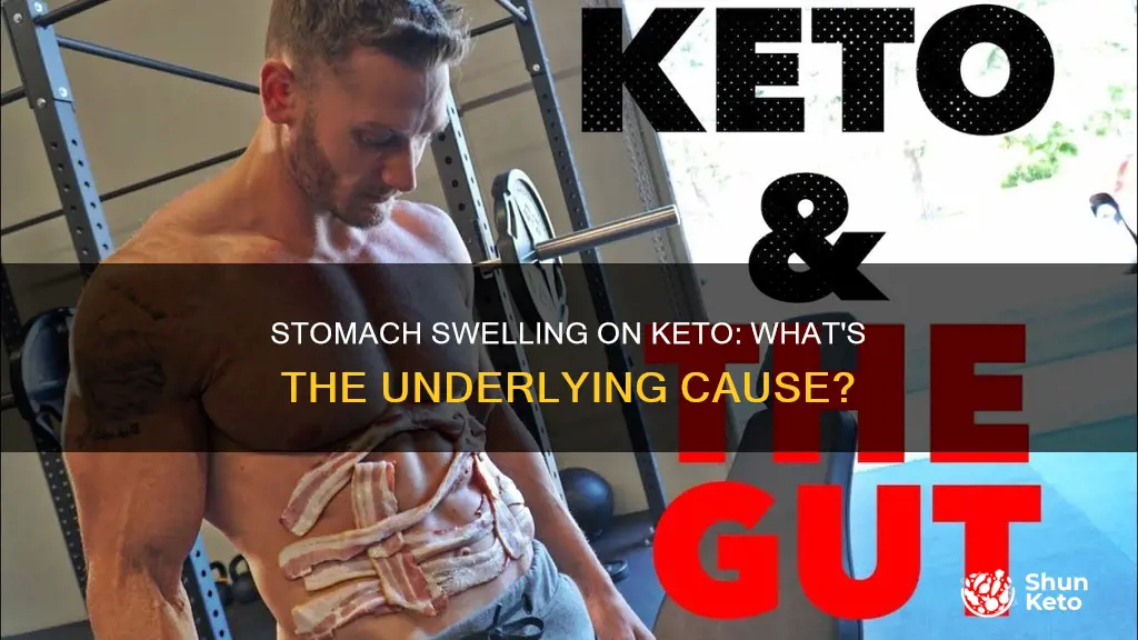 what causes your stomach to swell on keto