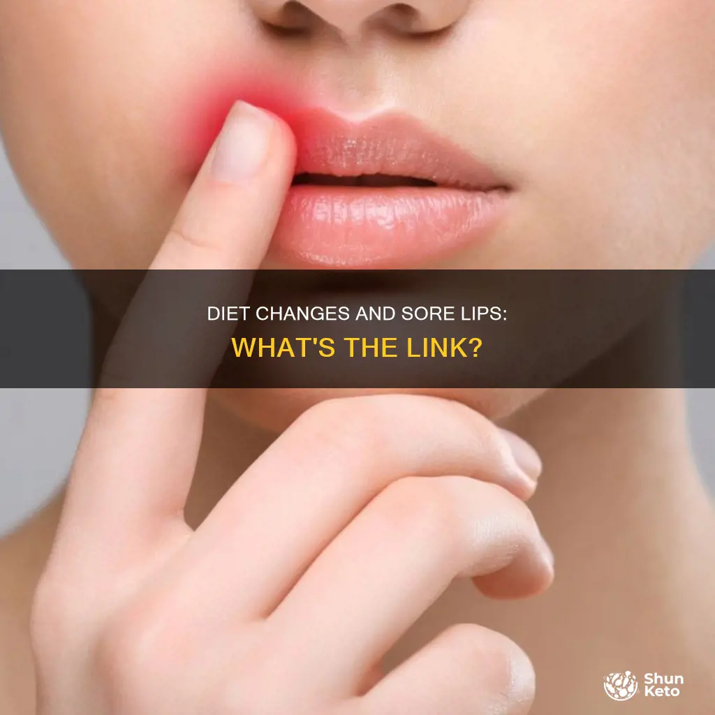 what changes in diet would make my lips sore