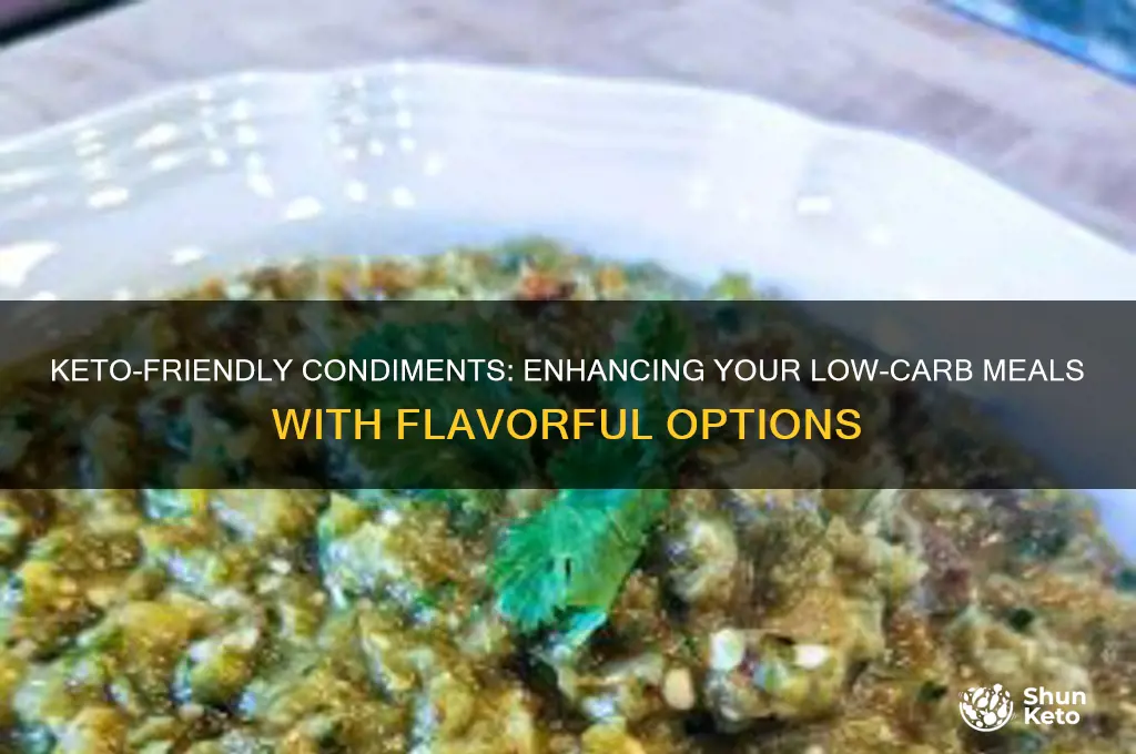 what condiments are allowed on keto diet