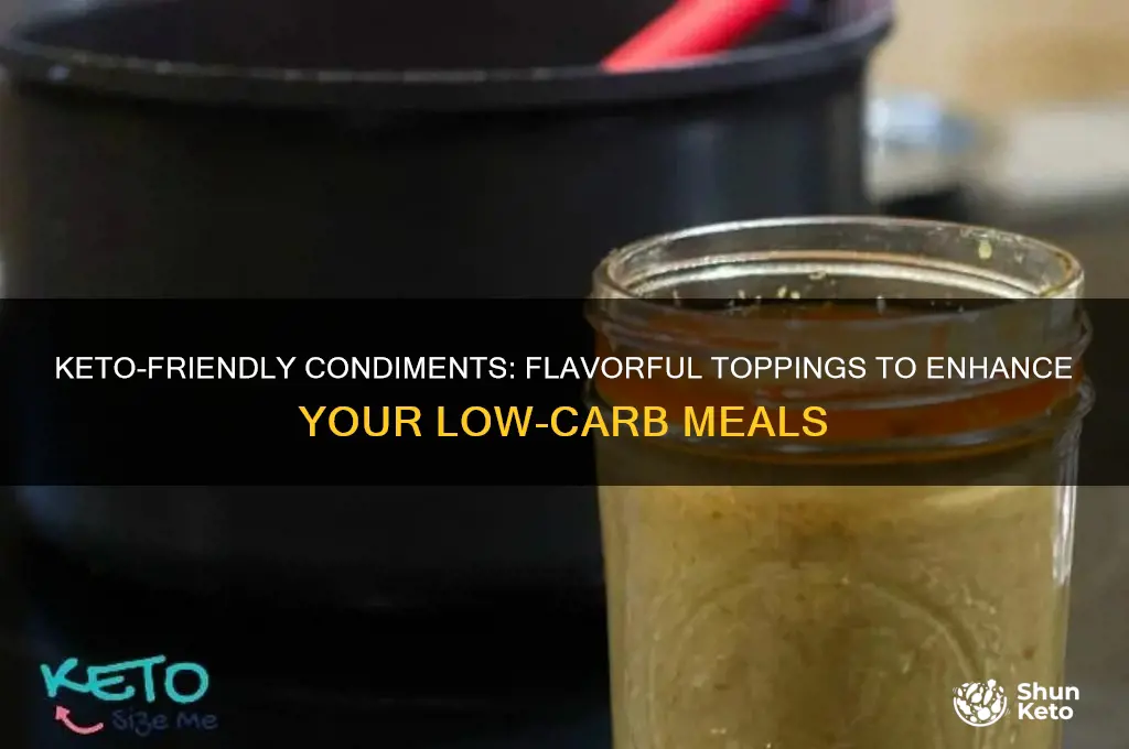 what condiments can i eat on a keto diet