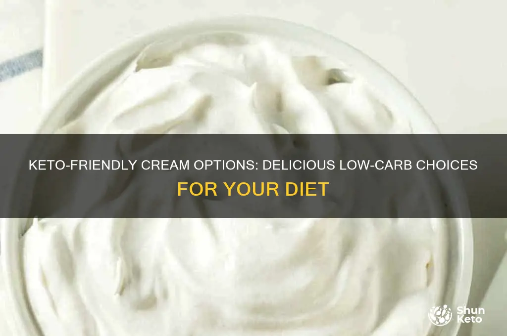 what cream can i have on keto
