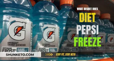 The Freezing Point of Diet Pepsi and Degrees