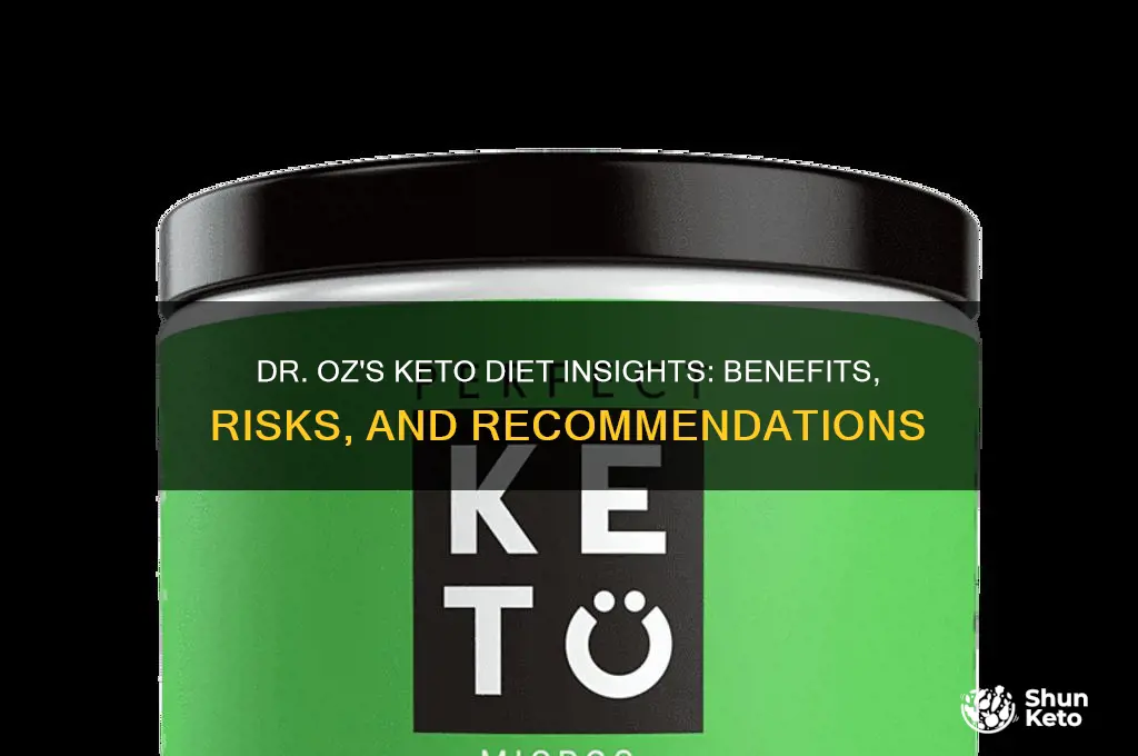 what did dr oz say about the keto diet