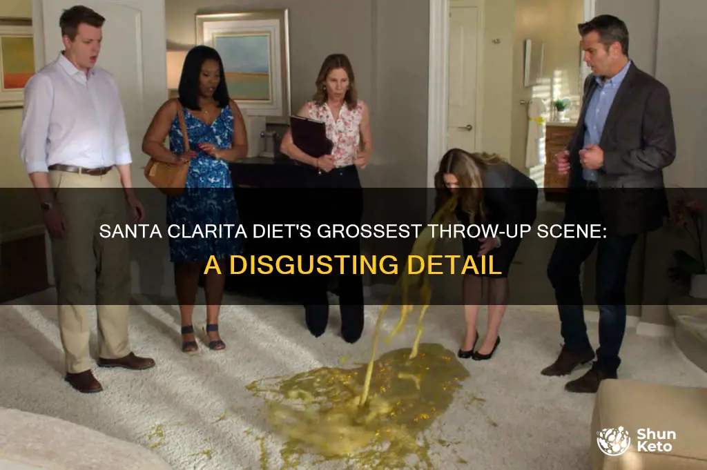 what did she throw up in santa clarita diet