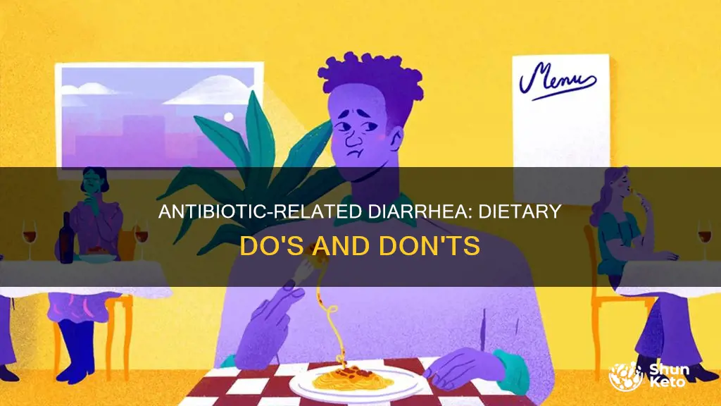what diet do i need while taking antibiotics with diarrhea