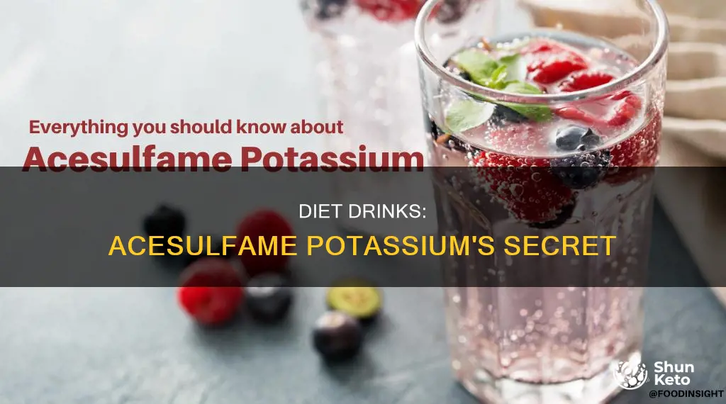 what diet drinks acesulfame potassium in them