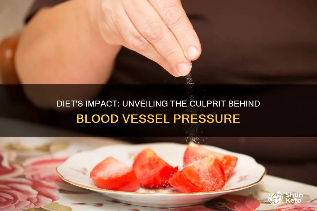 what diet factor increases pressure in the blood vessels