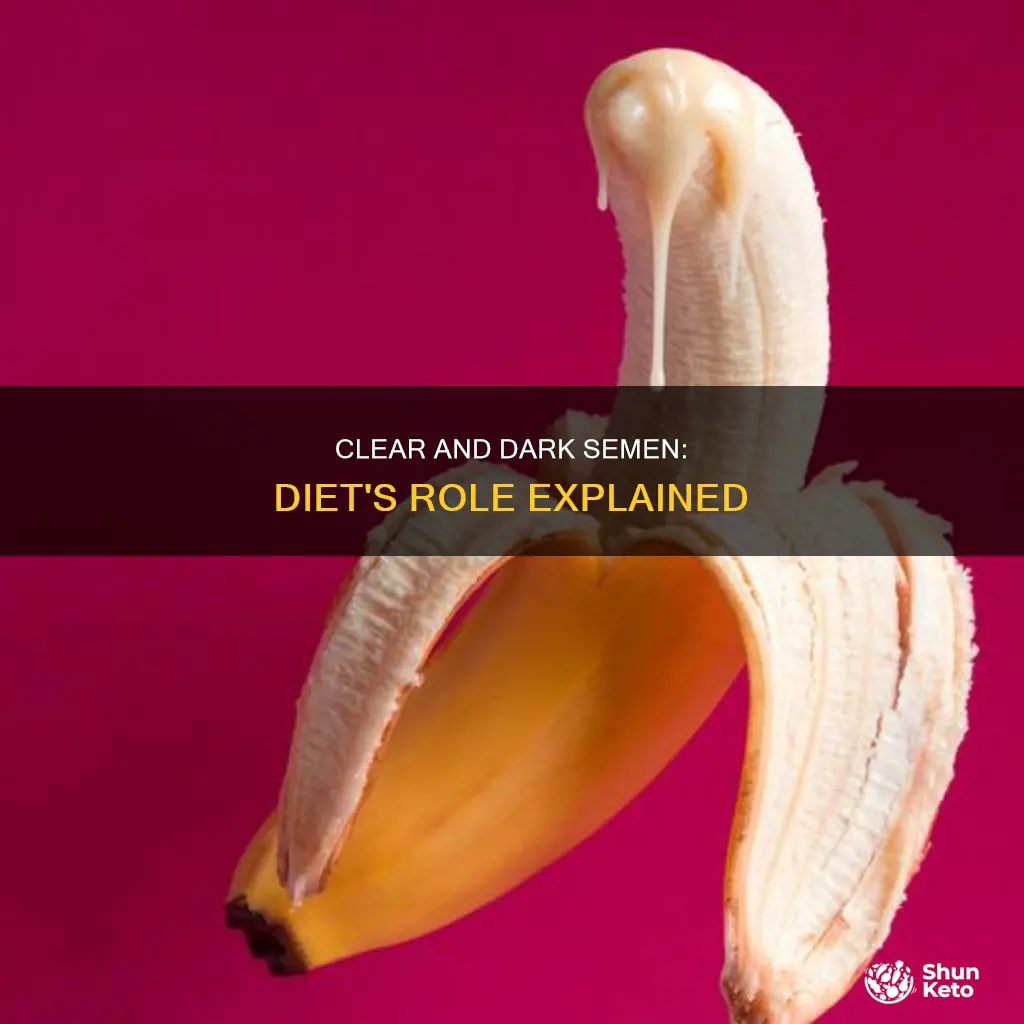 what diet makes semen clear and darker