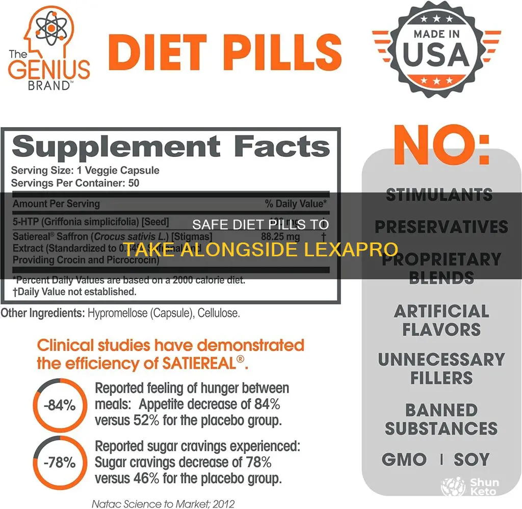 what diet pills are safe to take with lexapro
