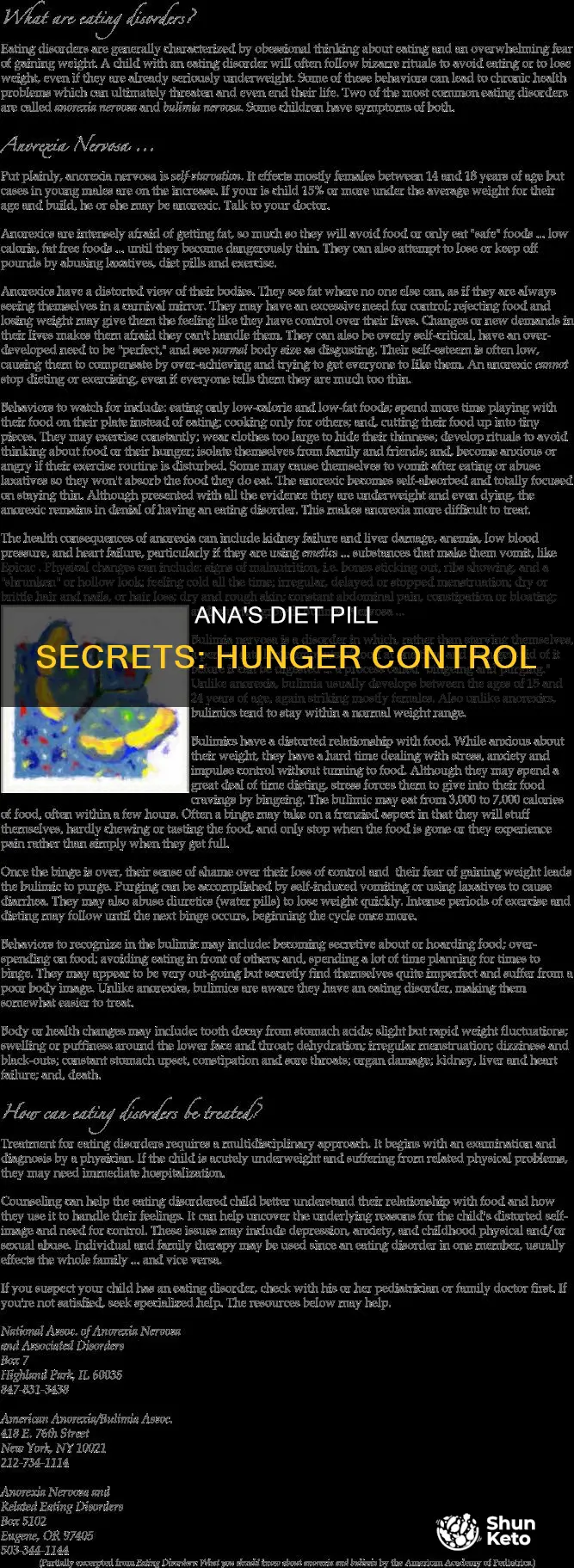 what diet pills do pro anas use to control hunger