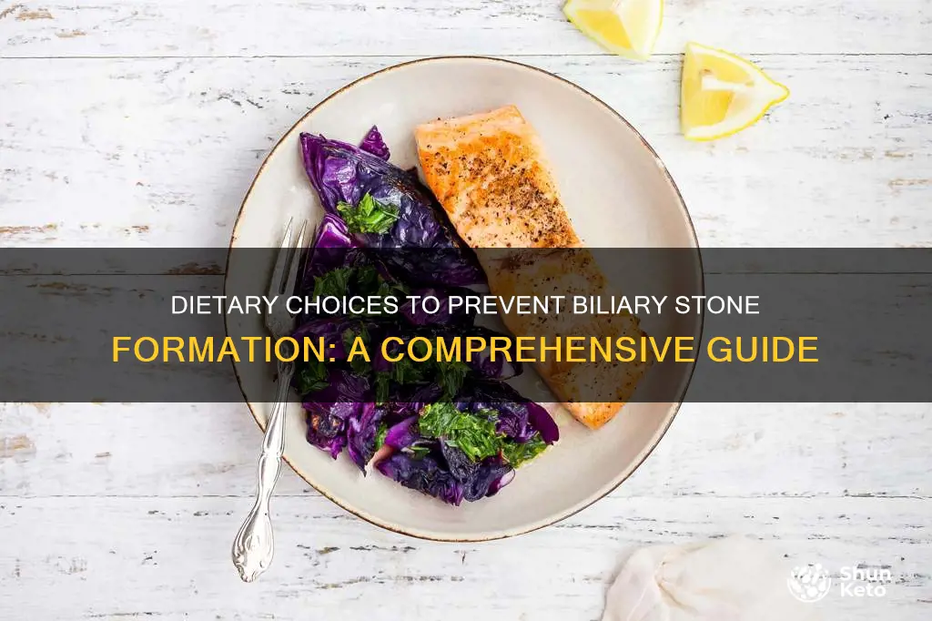 what diet to reduce formation of biliary stones