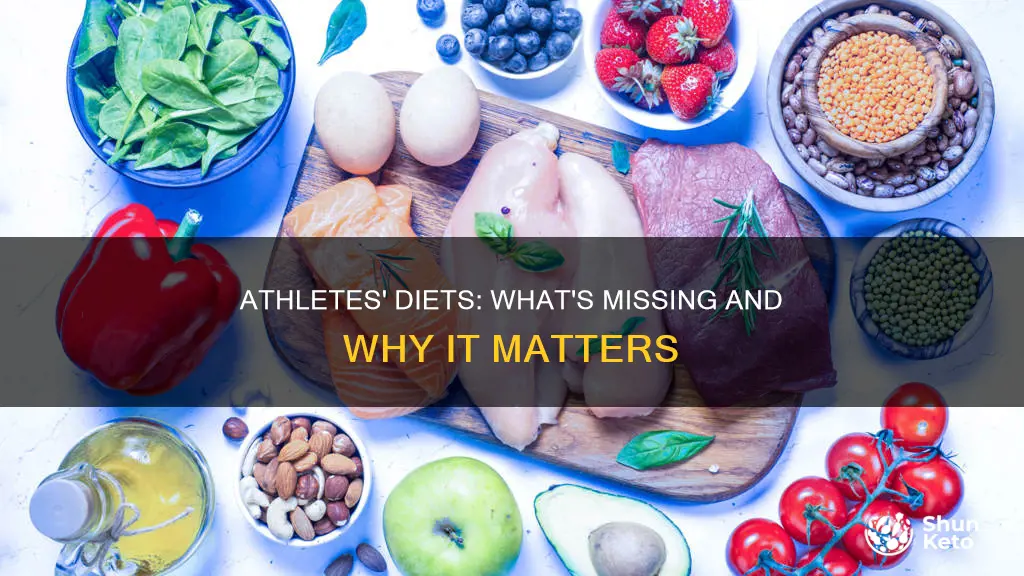 what do athletes need more of in their diets
