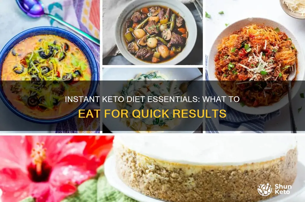 what do i eat on the instant keto diet