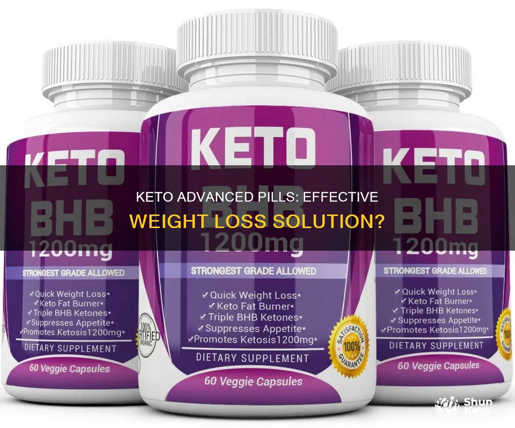 what do keto advanced weight loss pills do