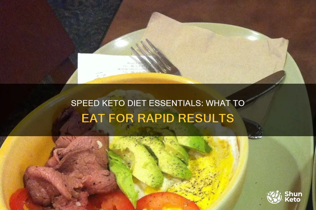 what do you eat on speed keto