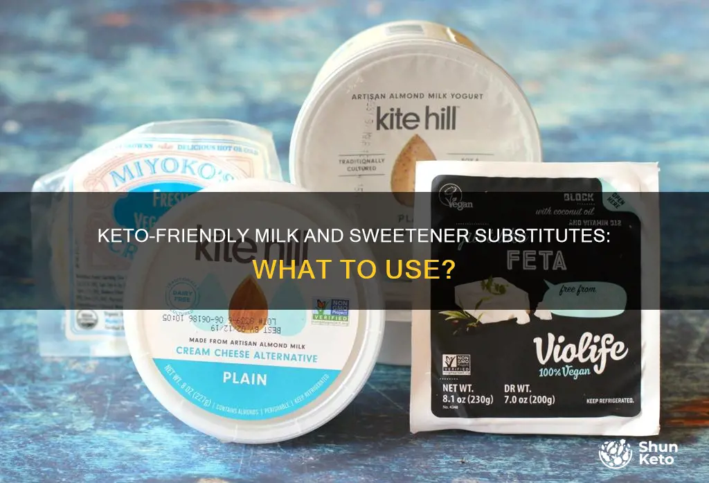 what do you use on keto for milk and sweetner