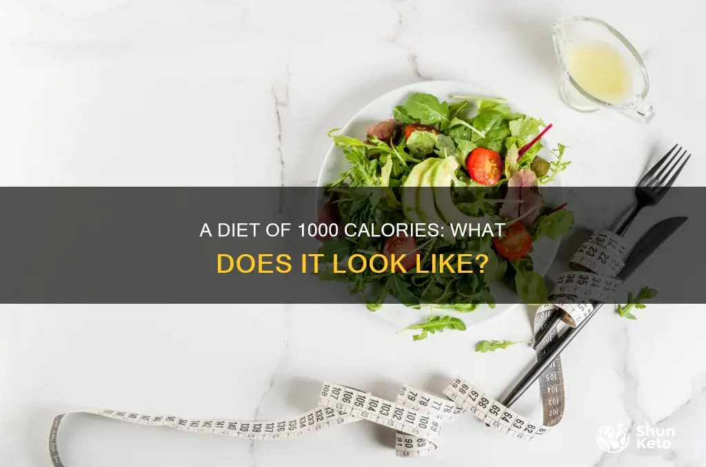 what does a 1000 calorie diet look like
