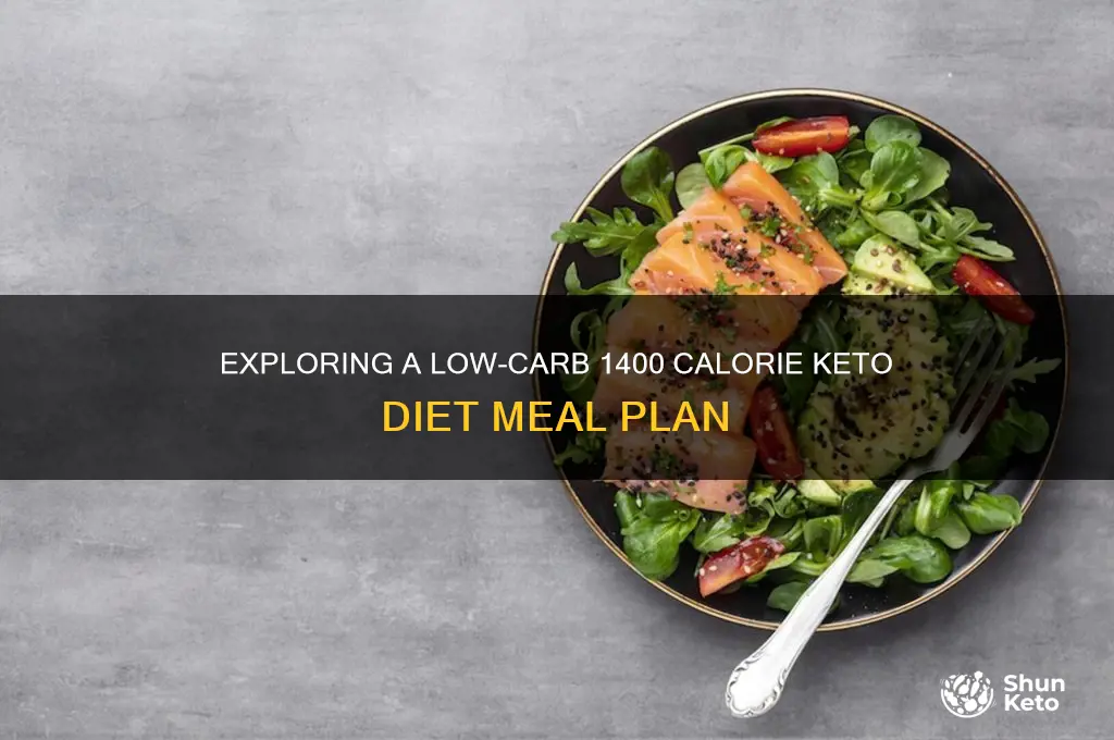 what does a 1400 calorie keto diet look like