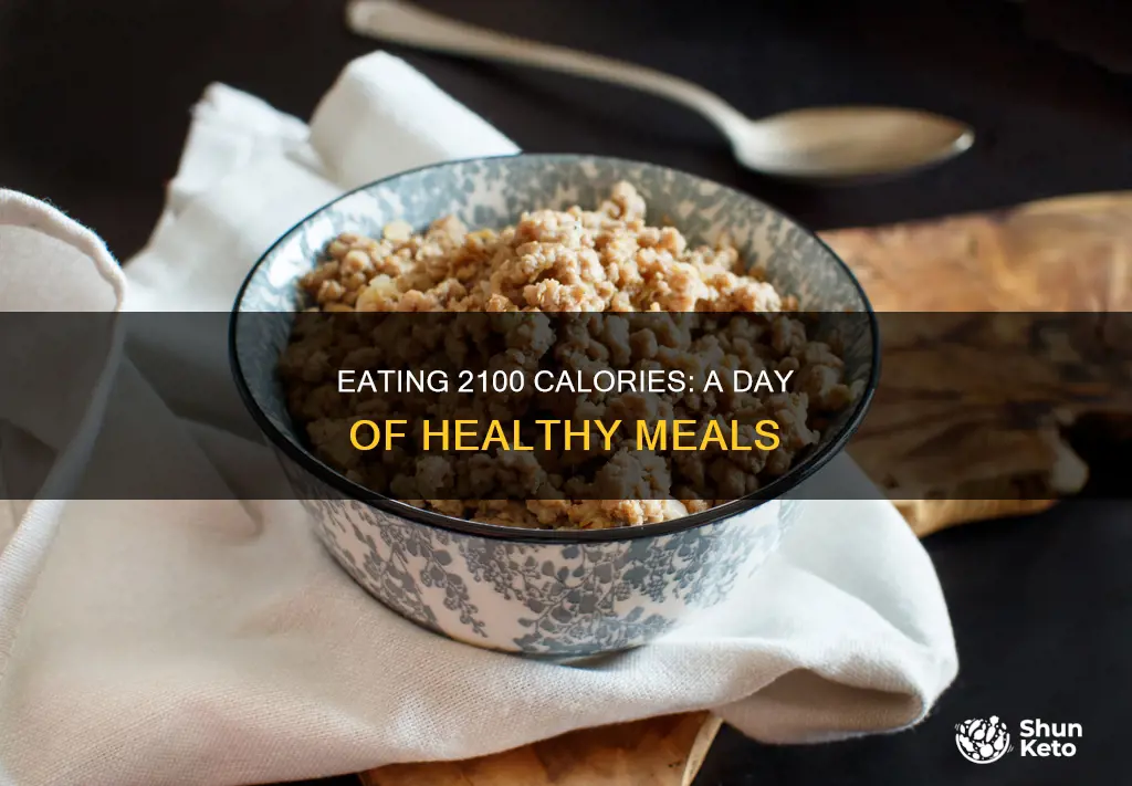 what does a 2100 calorie diet look like