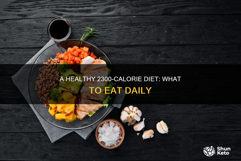 what does a 2300 calorie diet look like