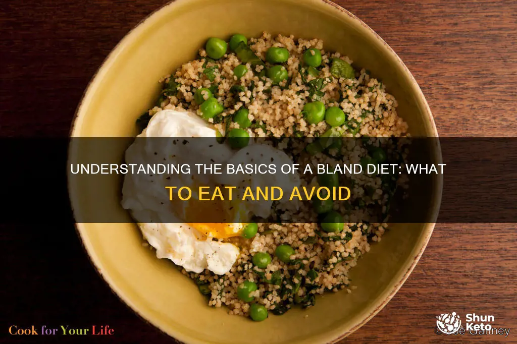 what does a bland diet look like