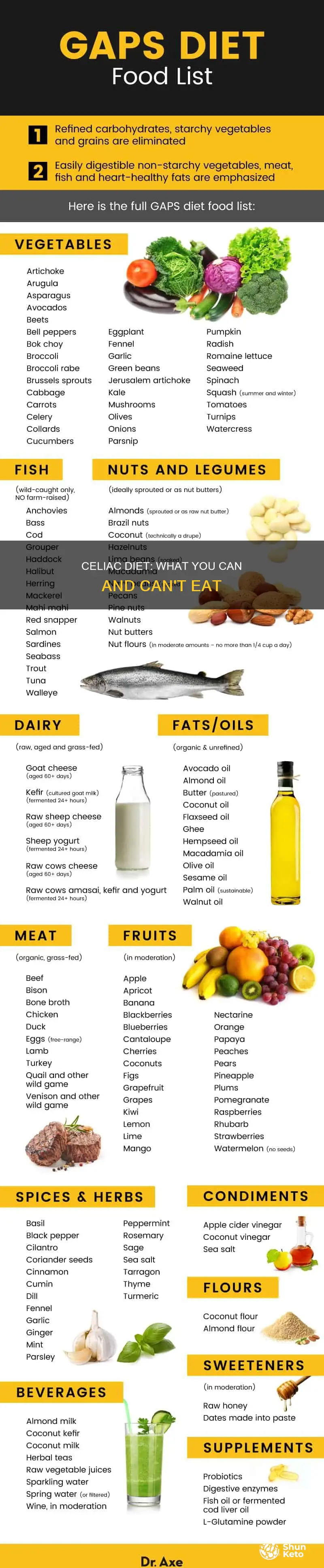 what does a celiac diet consist of