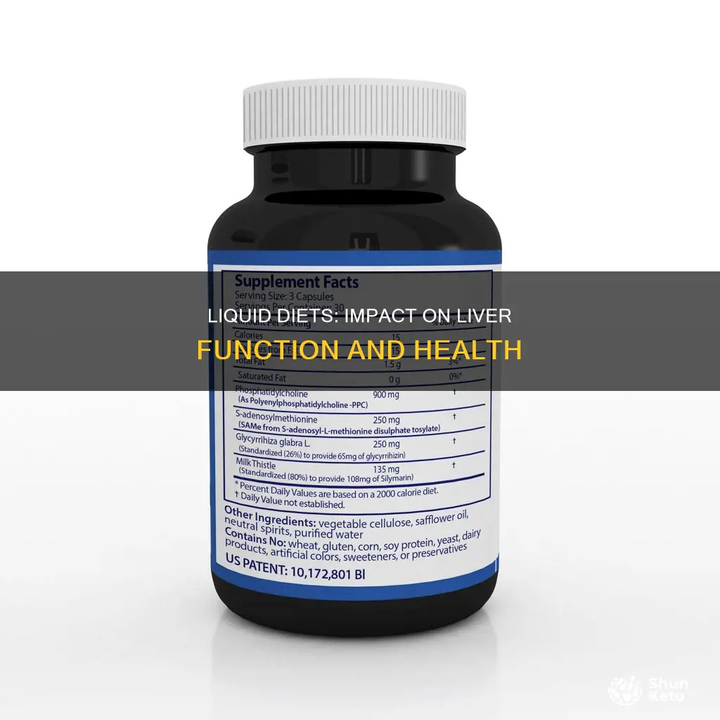 what does a liquid diet do to your liver