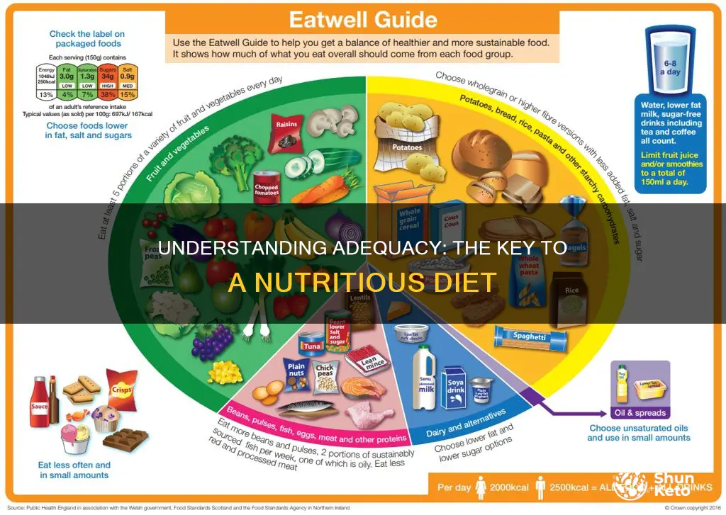 what does adequacy means in for a nutritious diet