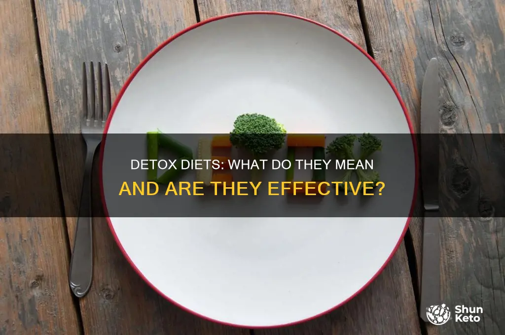what does detox mean when dieting