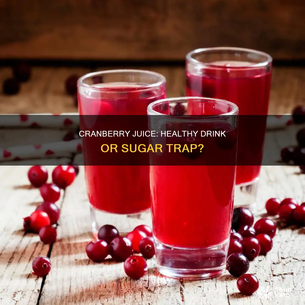 what does diet cranberry juice help with