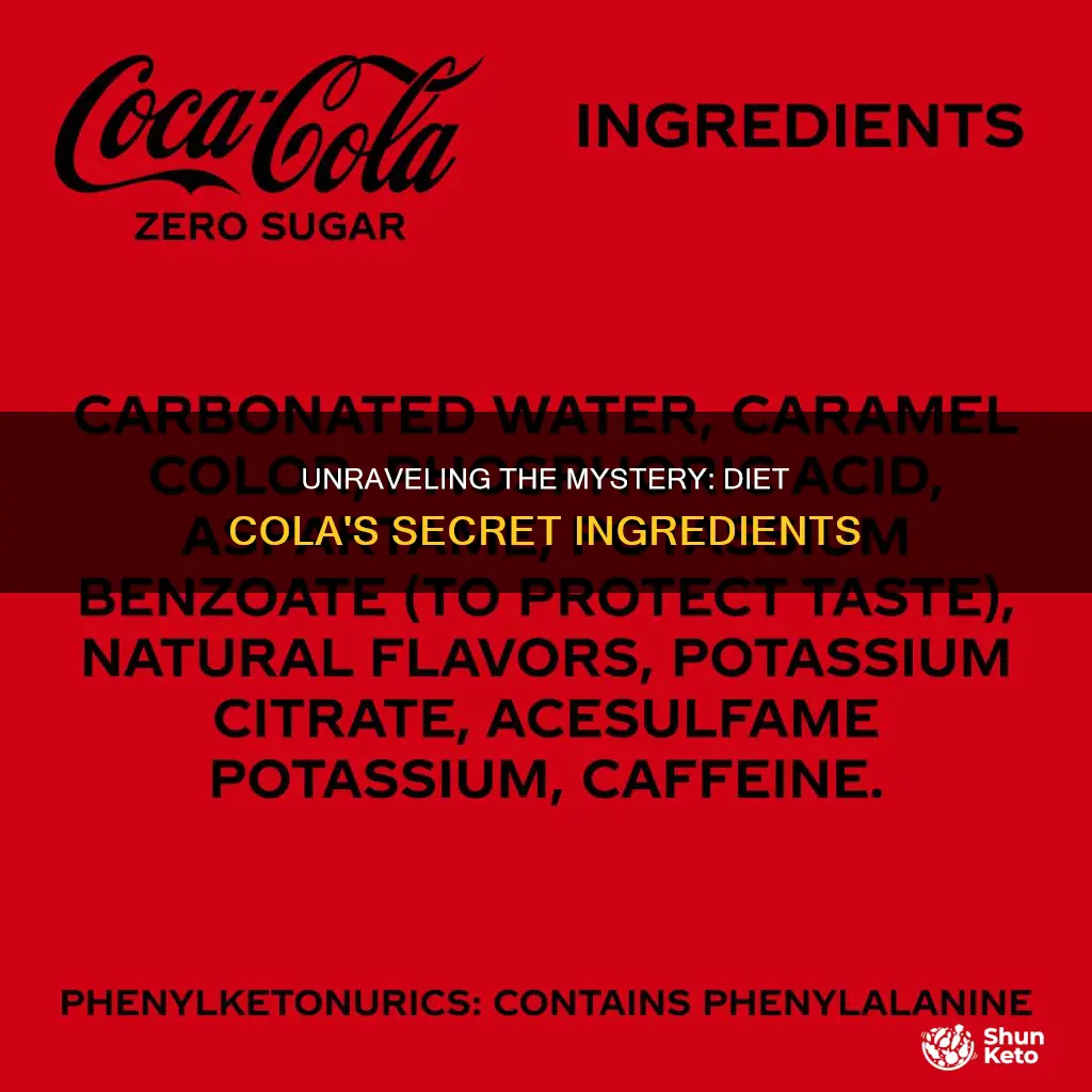 what does diet mean in cola