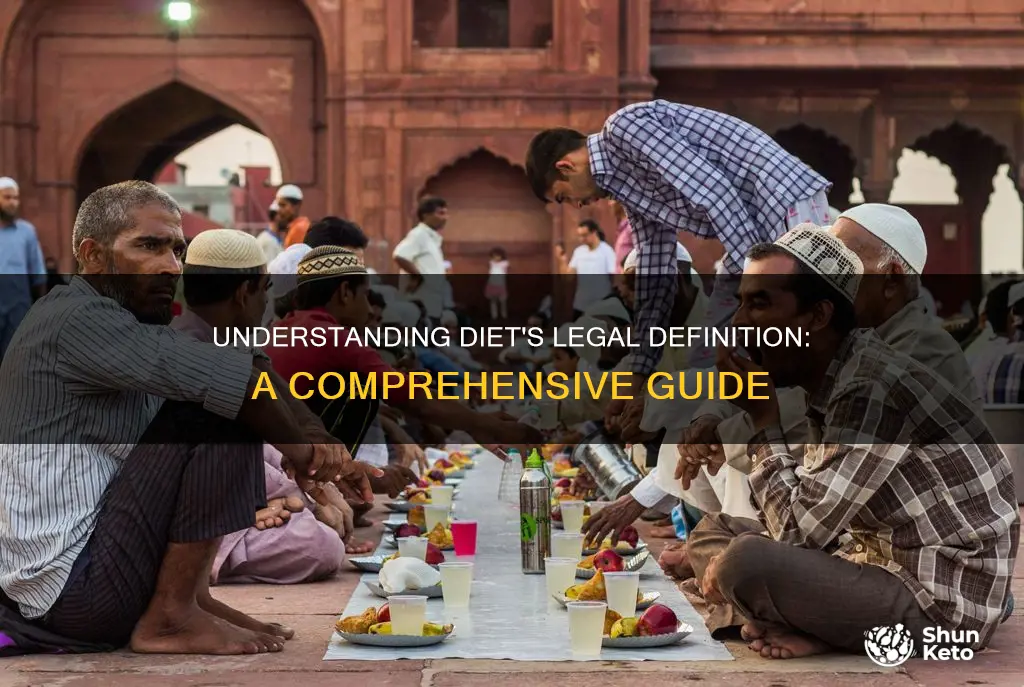 what does diet mean in law