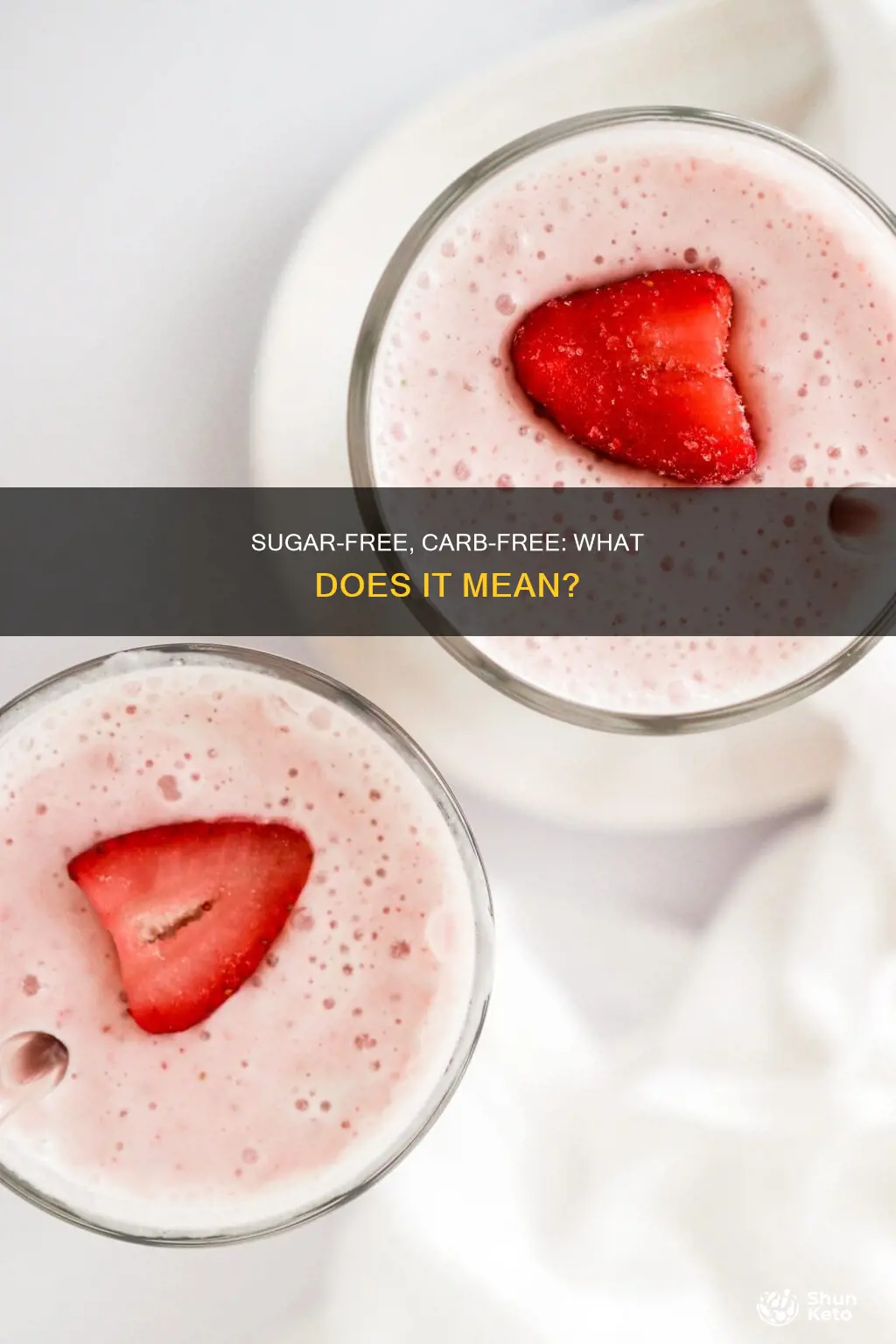 what does it mean no sugar no carb diet