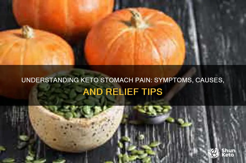 what does keto stomach pain feel like