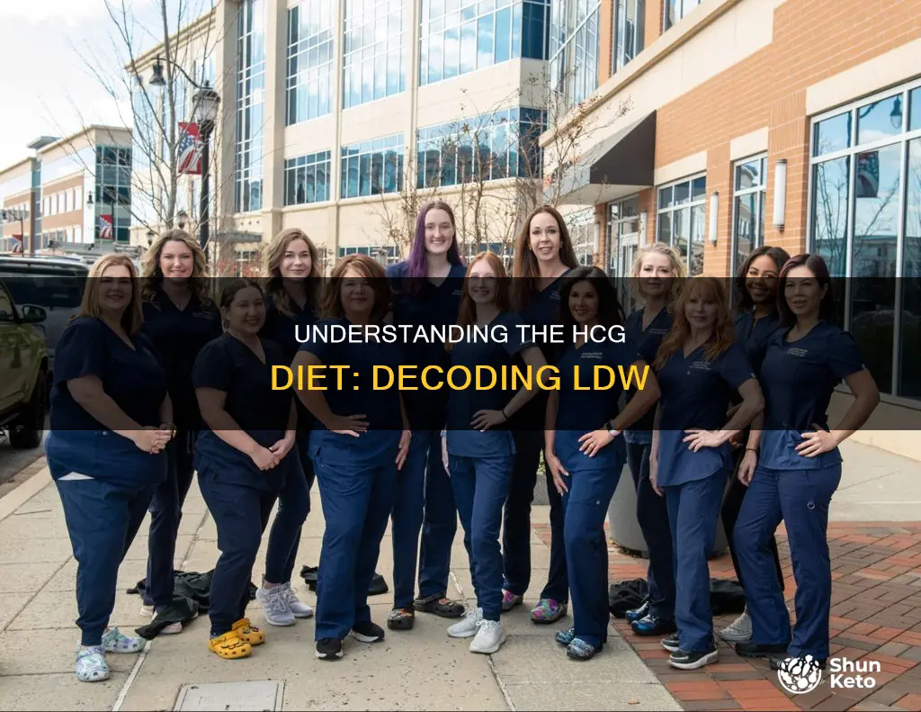 what does ldw mean on hcg diet