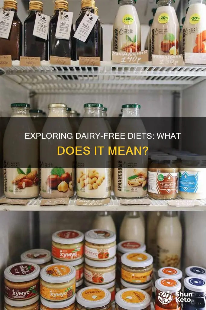 what does no dairy diet mean