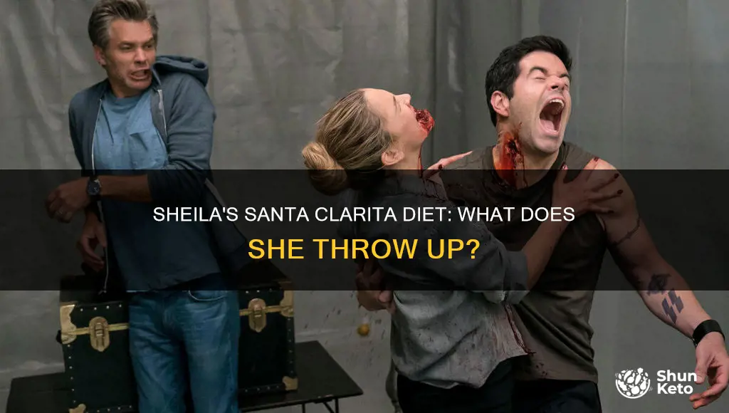 what does shiela throw up santa clarita diet