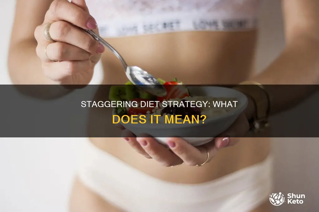 what does staggering with my diet means