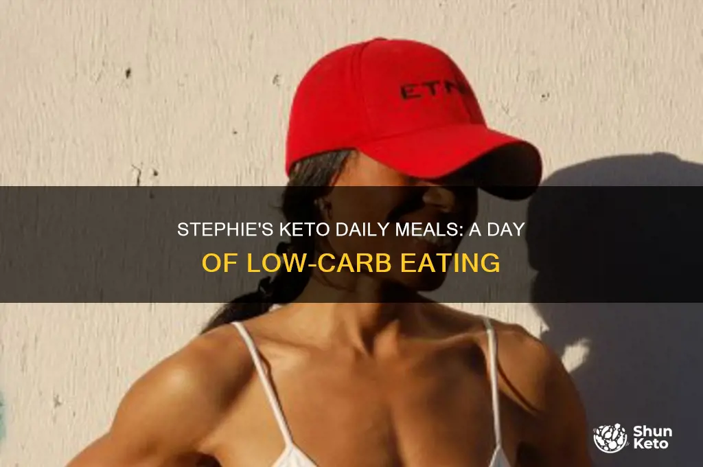 what does stephie keto person eat in a day