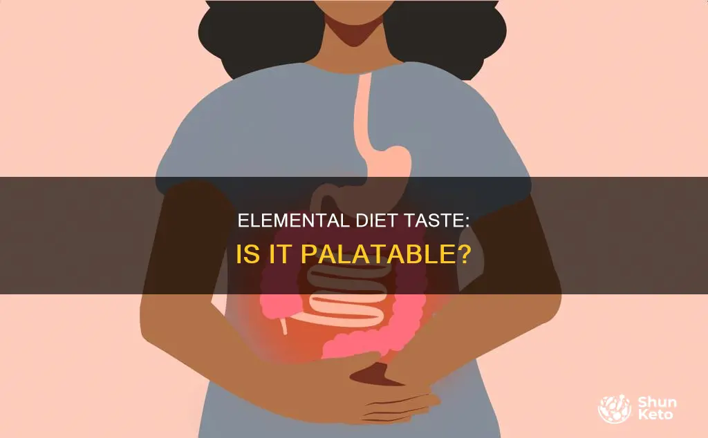 what does the elemental diet taste like