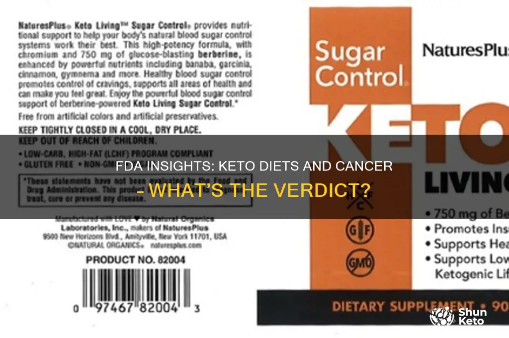 what does the fda say about keto diets and cancer